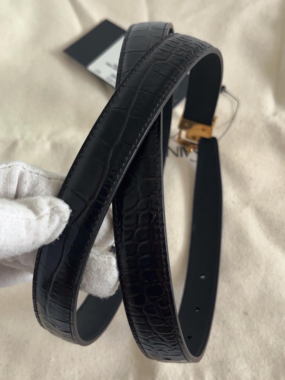 Saint Laurent La 66 Buckle Belt - Picture 7 of 14